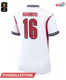 Günstige England Kobbie Mainoo #16 Heimtrikot Damen WM 2026 Kurzarm